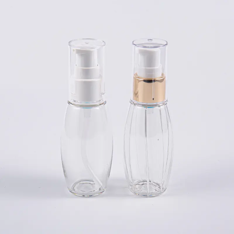 Sử dụng khi đi du lịch Chai hình quả bóng PETG 50ml có bơm