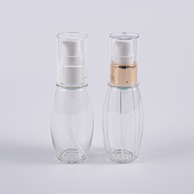 Sử dụng khi đi du lịch Chai hình quả bóng PETG 50ml có bơm