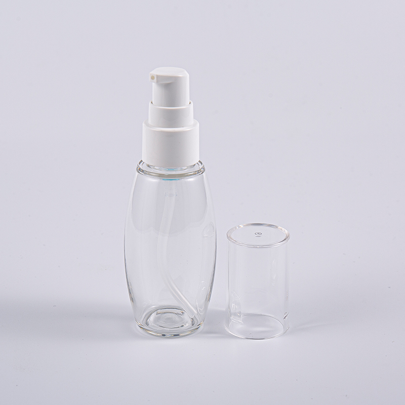 Sử dụng khi đi du lịch Chai hình quả bóng PETG 50ml có bơm