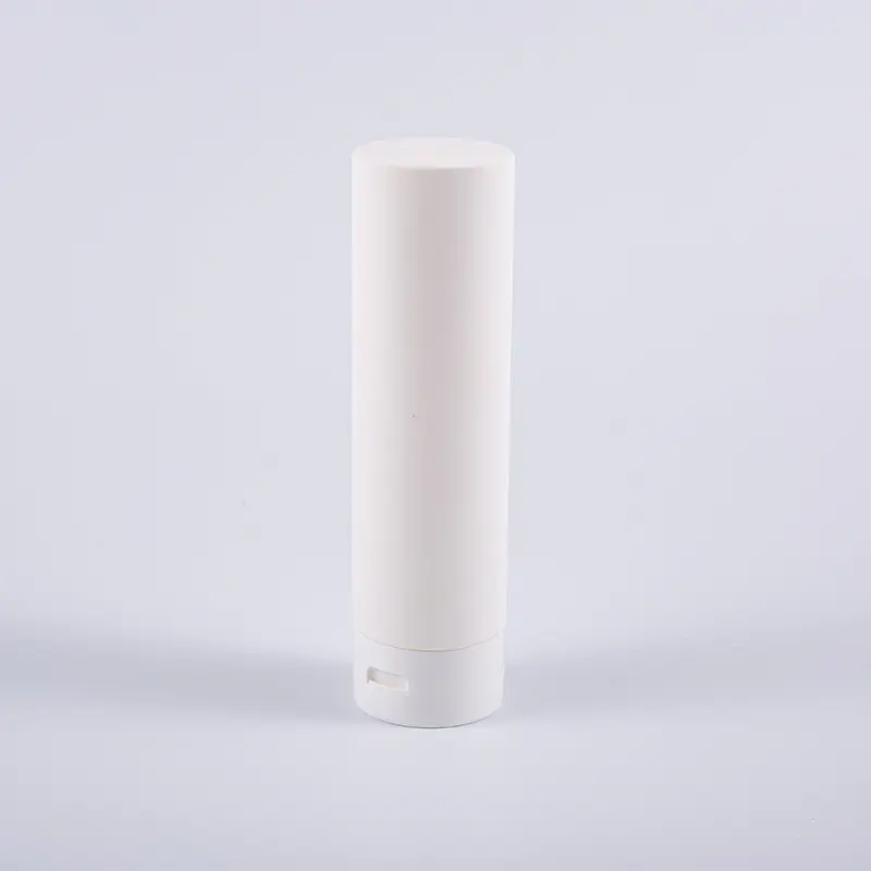 Chai làm sạch dầu xả PE White Soft Touch Round 180ml có nắp lật Chai làm sạch dầu xả PE White Soft Touch Round 180ml có nắp lật