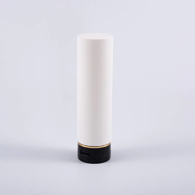 Chai làm sạch dầu xả PE White Soft Touch Round 180ml có nắp lật Chai làm sạch dầu xả PE White Soft Touch Round 180ml có nắp lật