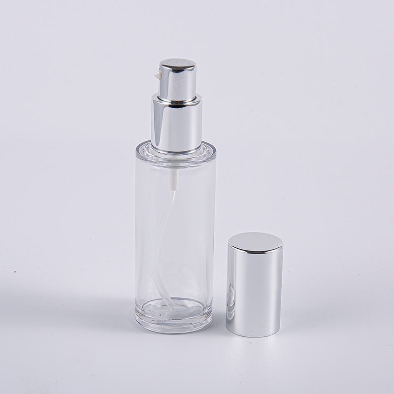 Chai kem dưỡng da tròn 35ml chất lượng cao có bơm nhôm Sử dụng khi đi du lịch