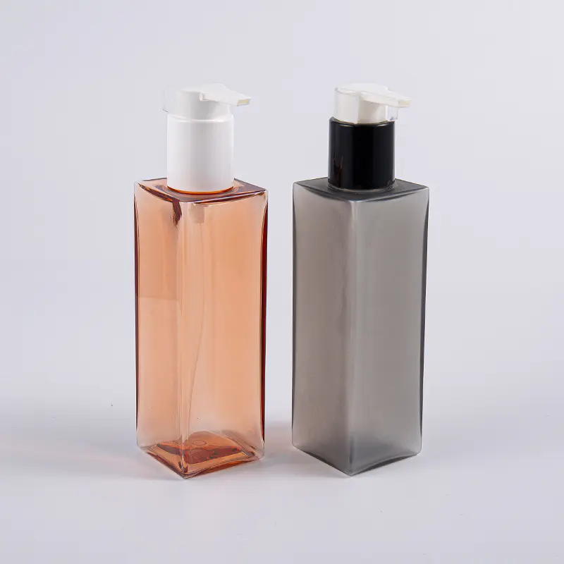 Chăm sóc cá nhân Chai bơm kem dưỡng da PETG hình vuông 150ml