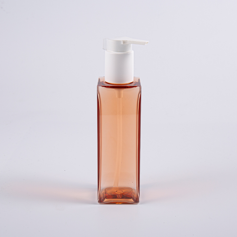 Chăm sóc cá nhân Chai bơm kem dưỡng da PETG hình vuông 150ml