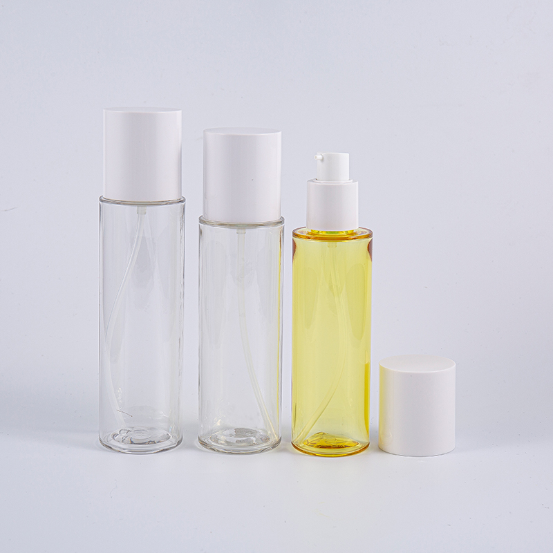 Chăm sóc cá nhân 130ml 170ml 200ml Chai bơm kem dưỡng da Petg hình tròn