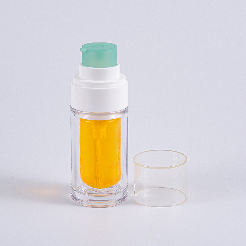 Chai PETG trong suốt có túi bên trong bằng hỗn hợp nhiều lớp 30ml Chai chân không 50ml có bơm