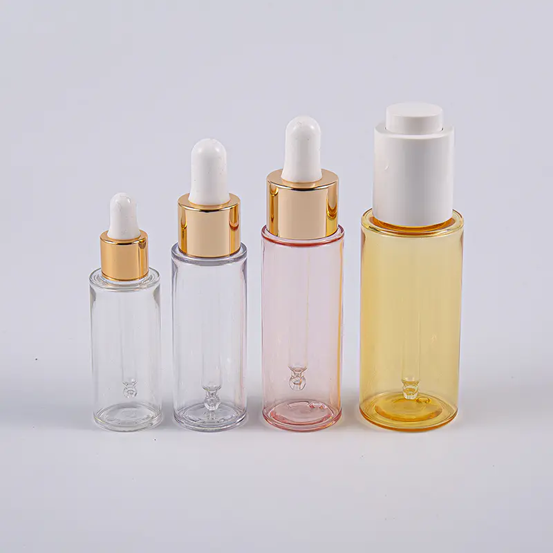 Sử dụng khi đi du lịch Chai kem dưỡng da PETG mỏng 10ml 20ml 30ml 50ml có bơm