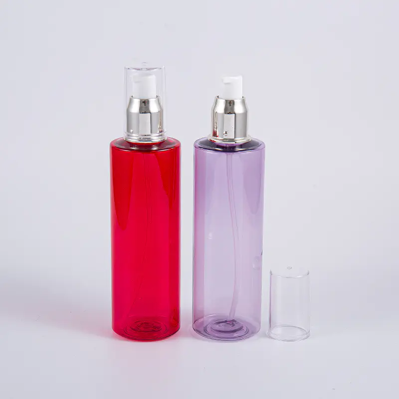 Chai nước hoa hồng PET tròn 200ml